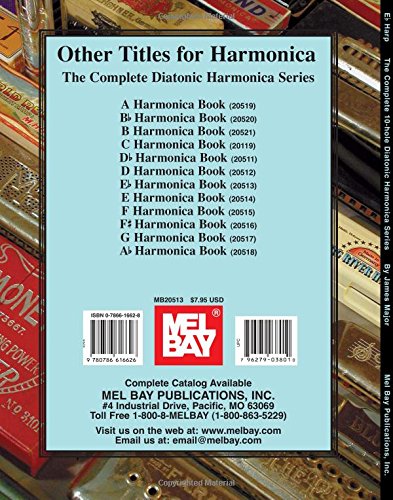 Mel Bay Complete 10Hole Diatonic Harmonica Series: Eb (Complete 10Hole Diatonic Harmonica),Used