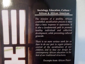 African Power: Affirming Africna Indigenous Socialization in the Face of the Culture Wars,New