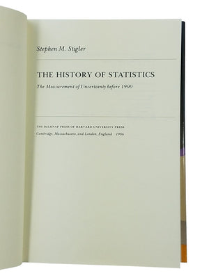 The History of Statistics: The Measurement of Uncertainty before 1900,Used