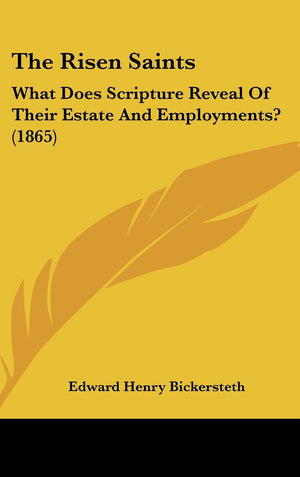 The Risen Saints: What Does Scripture Reveal of Their Estate and Employments? (1865),New