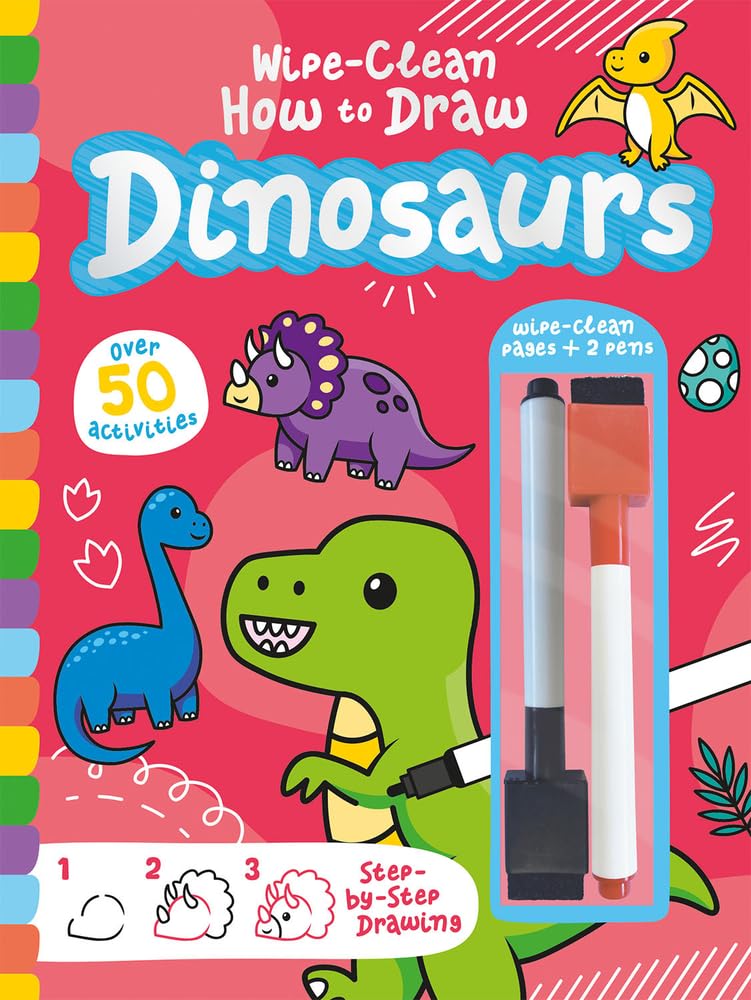 WipeClean How to Draw Dinosaurs,New