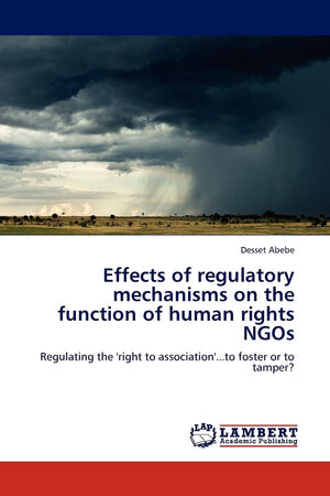 Effects of regulatory mechanisms on the function of human rights NGOs: Regulating the 'right to association'...to foster or to t,Used