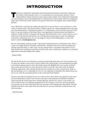 Brazilian Piano  Choro, Samba, and Bossa Nova Hal Leonard Keyboard Style Series (Book/Online Audio),Used