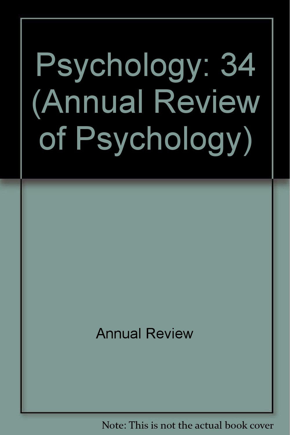 Annual Review of Psychology: 1983,Used