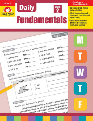 EvanMoor Daily Fundamentals, Grade 2,Used