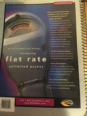 Rand McNally 2001 Deluxe Motor Carriers' Road Atlas: United States, Canada & Mexico (Rand Mcnally Motor Carriers' Road Atlas),Used
