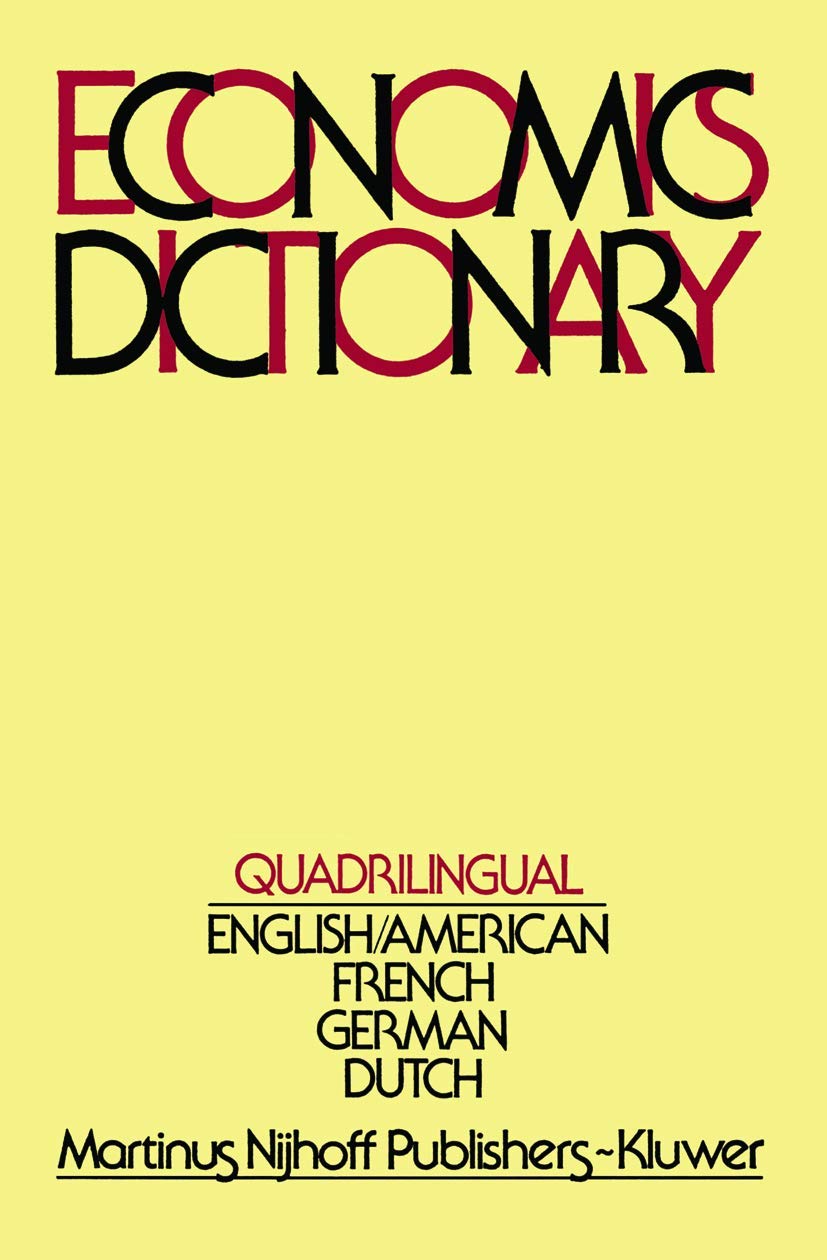 Quadrilingual Economics Dictionary,Used