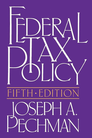 Federal Tax Policy (Studies Of Government Finance),Used