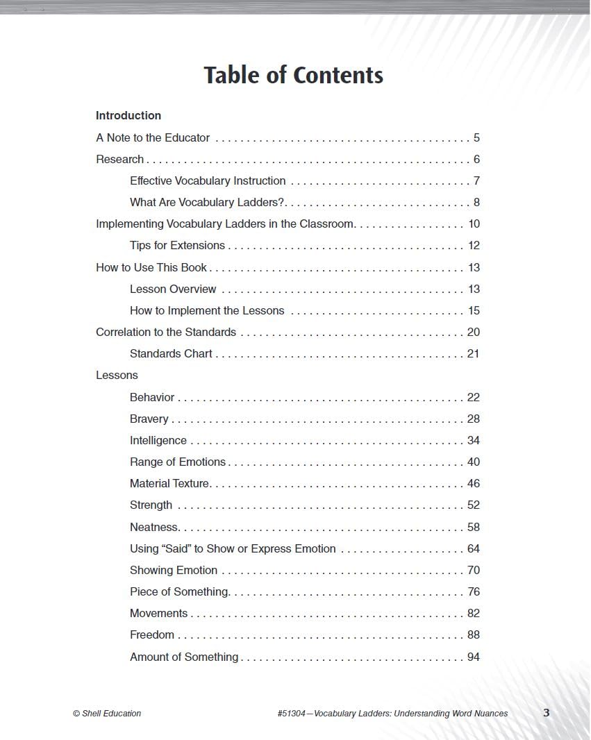 Vocabulary Ladders: Understanding Word Nuances Level 5,Used