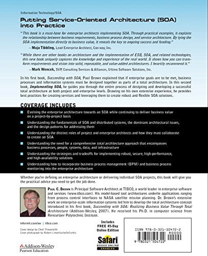 Implementing SOA : Total Architecture in Practice,Used