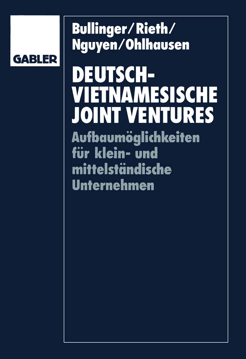 Deutschvietnamesische Joint Ventures: Aufbaumglichkeiten fr klein und mittelstndische Unternehmen (German Edition),Used