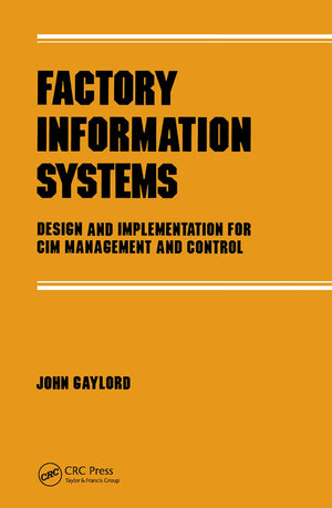 Factory Information Systems (Manufacturing Engineering and Materials Processing),Used