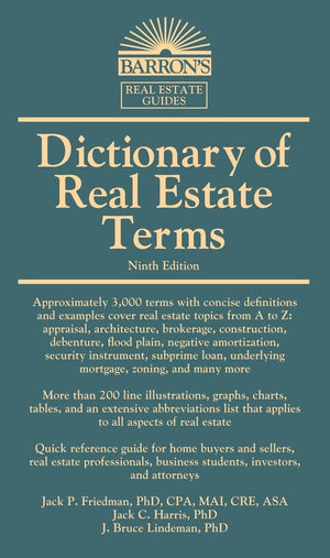 Dictionary of Real Estate Terms (Barron's Business Dictionaries),Used