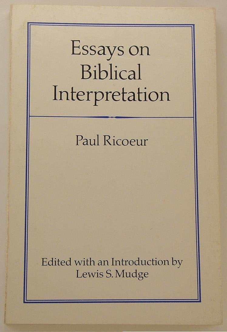Essays On Biblical Interpretation (English And French Edition),New