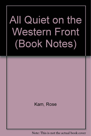 Erich Maria Remarque's: All Quiet on the Western Front (Barron's Book Notes),Used