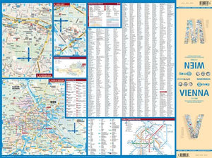 Laminated Vienna City Streets Map by Borch (English Edition),Used