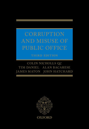 Corruption and Misuse of Public Office 3e,Used