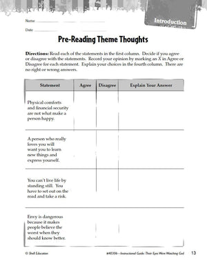Their Eyes Were Watching God: An Instructional Guide for Literature  Novel Study Guide for High School Literature with Close Re,Used