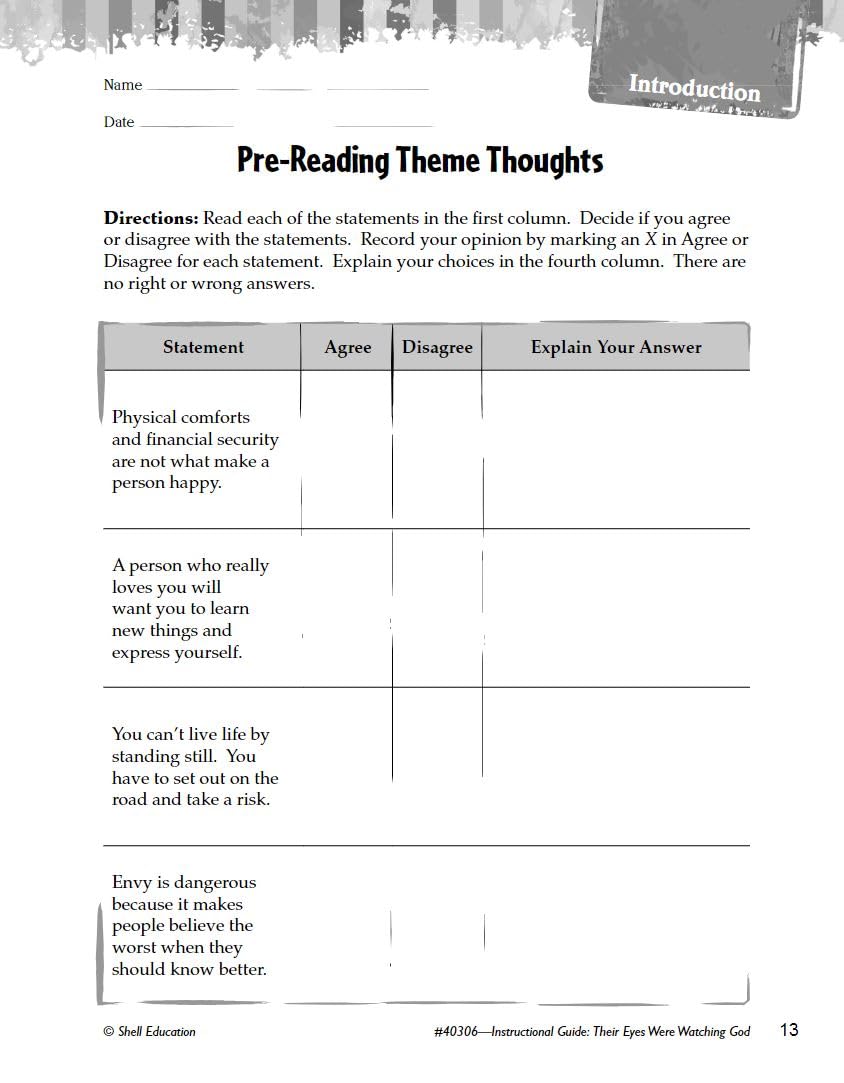 Their Eyes Were Watching God: An Instructional Guide for Literature  Novel Study Guide for High School Literature with Close Re,Used
