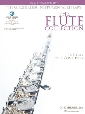 The Flute Collection  Easy to Intermediate Level Schirmer Instrumental Library for Flute & Piano Book/Online Audio (G. Schirmer,Used