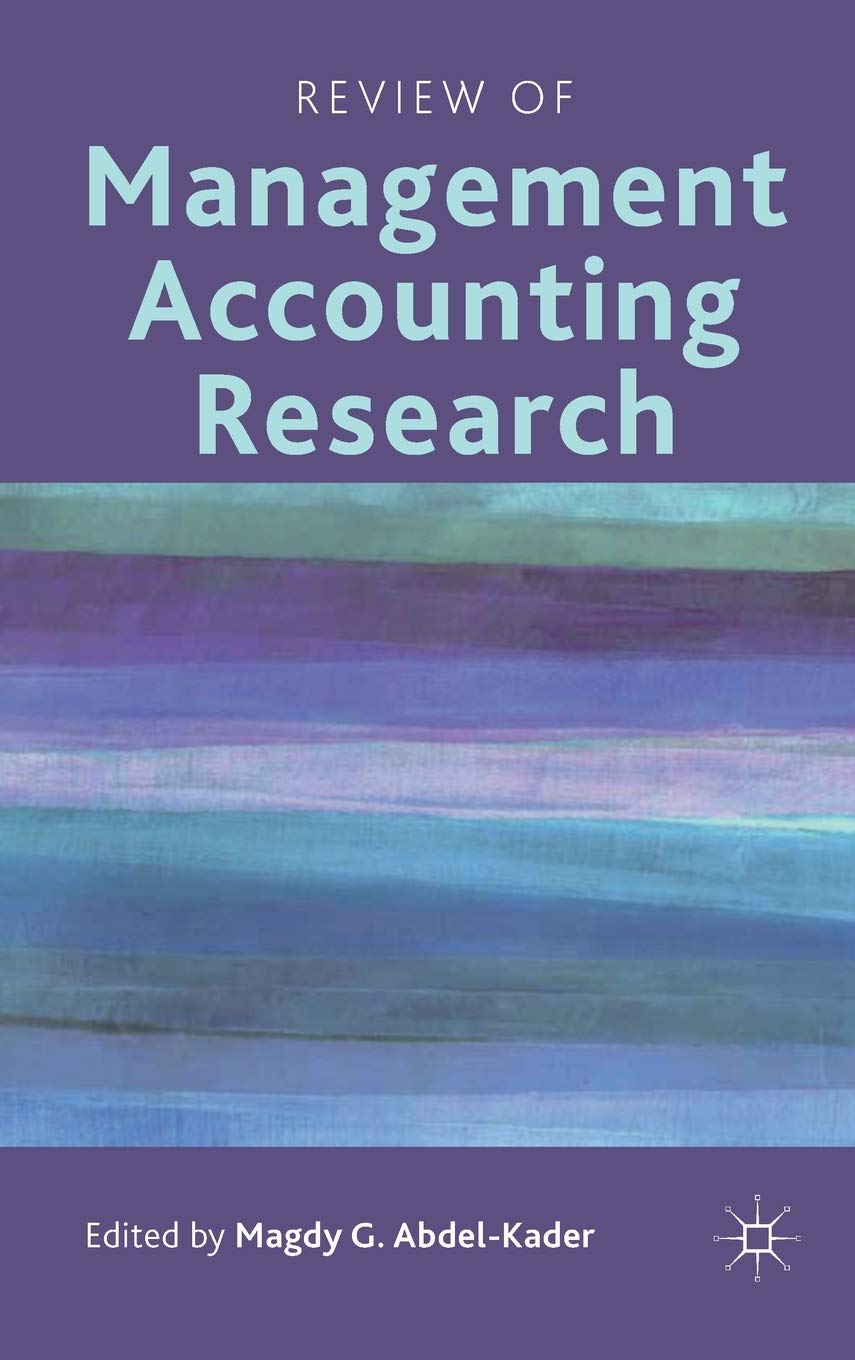 Review Of Management Accounting Research