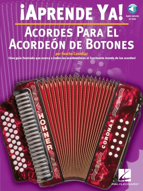 Aprende Ya! Acordes Para El Acordeon De Botones Book/Online Audio,Used