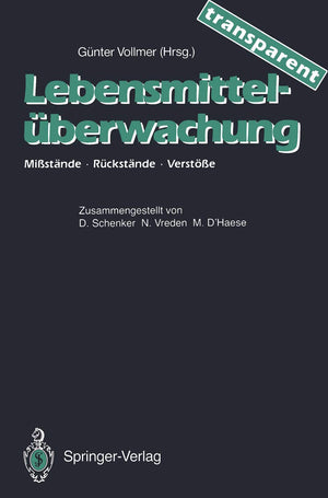 Lebensmittelberwachung  Transparent: Mistnde  Rckstnde  Verste (German Edition),Used