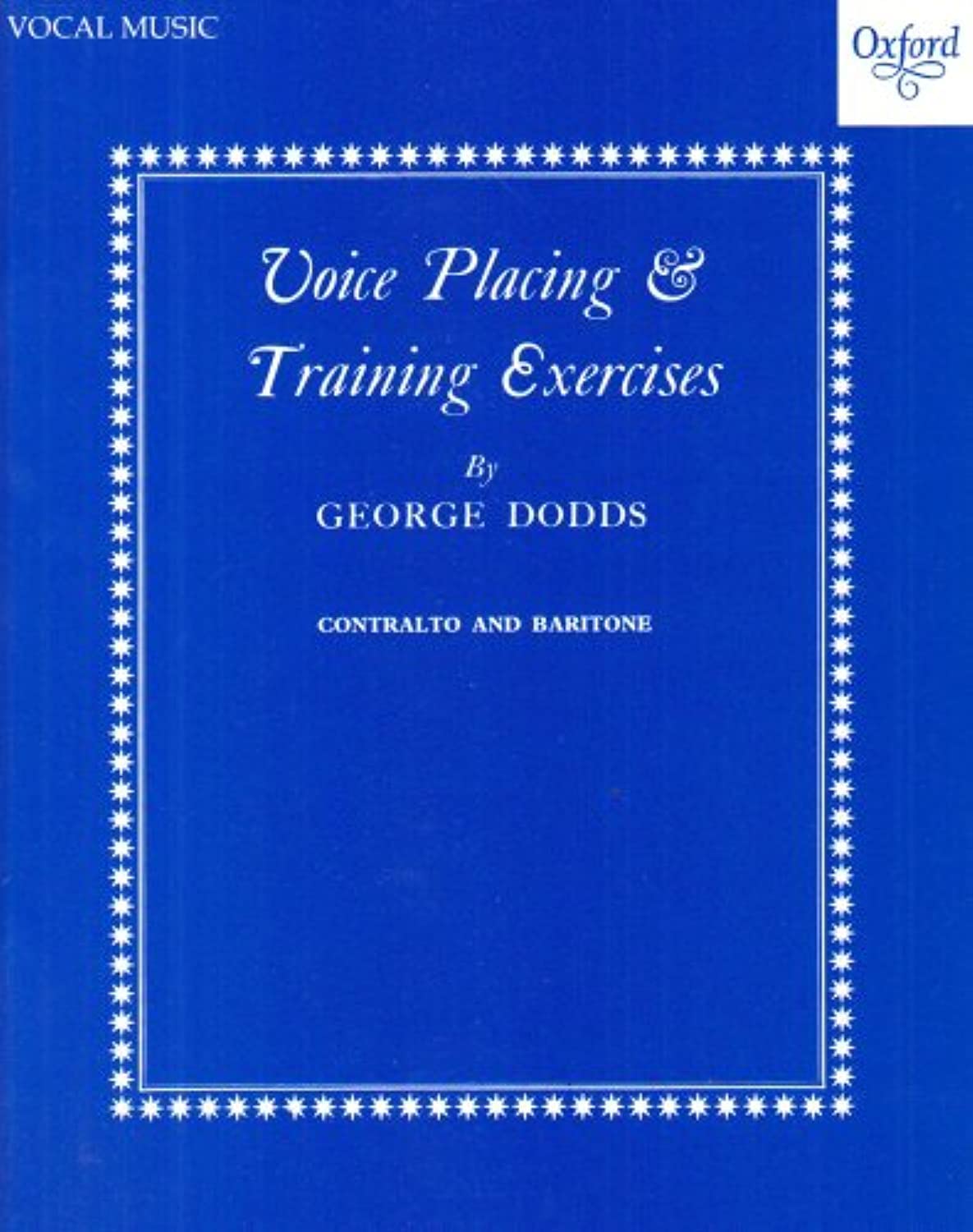 Voice placing and training exercises,Used