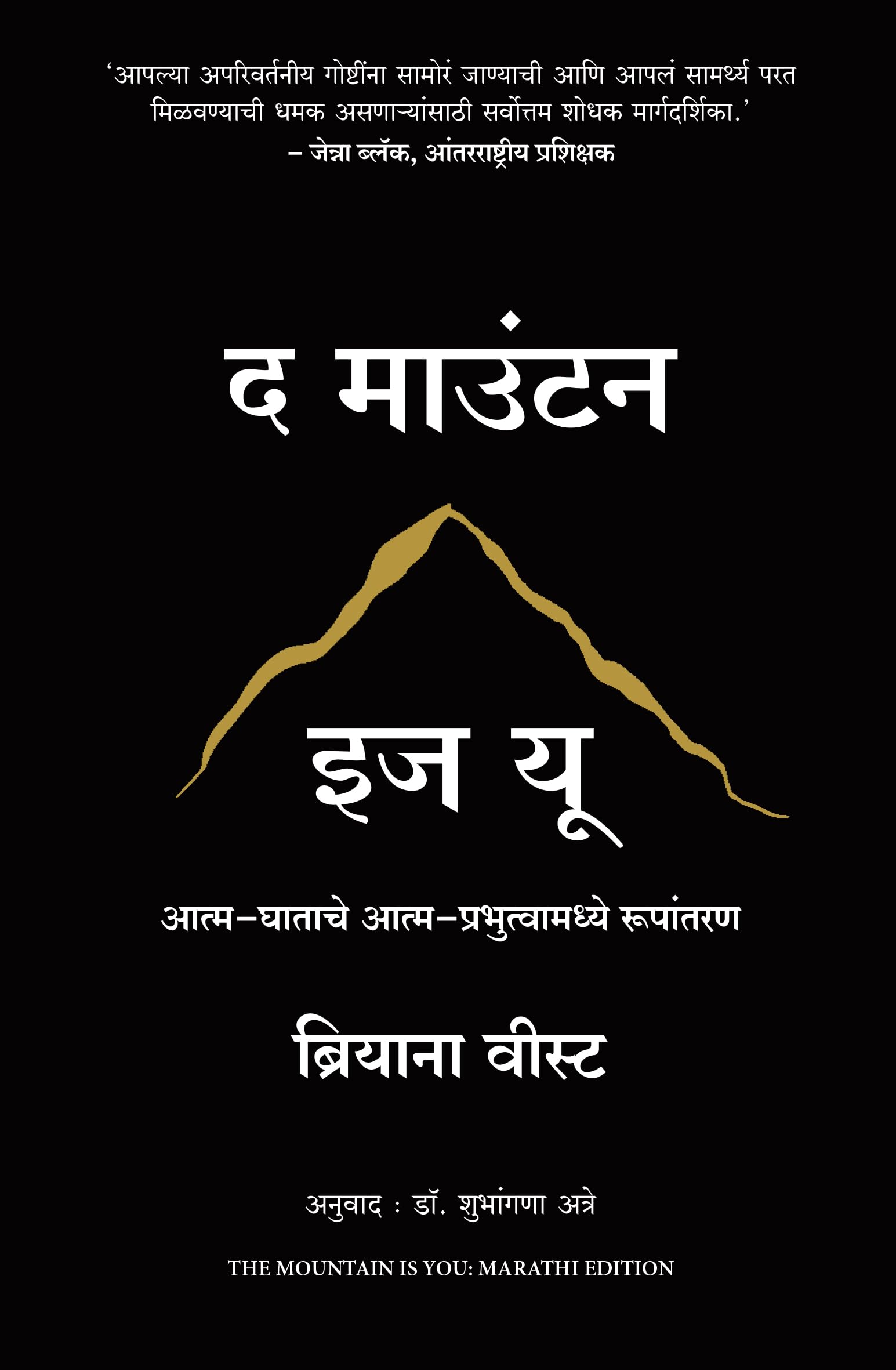 The Mountain Is You: Transforming Self-Sabotage Into Self-Mastery (Marathi)