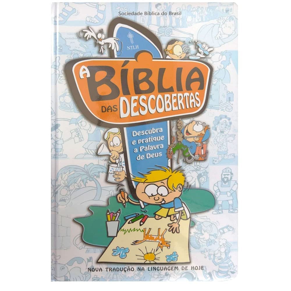 A Bblia Das Descobertas  Capa Ilustrada Azul (Portuguese Edition),Used