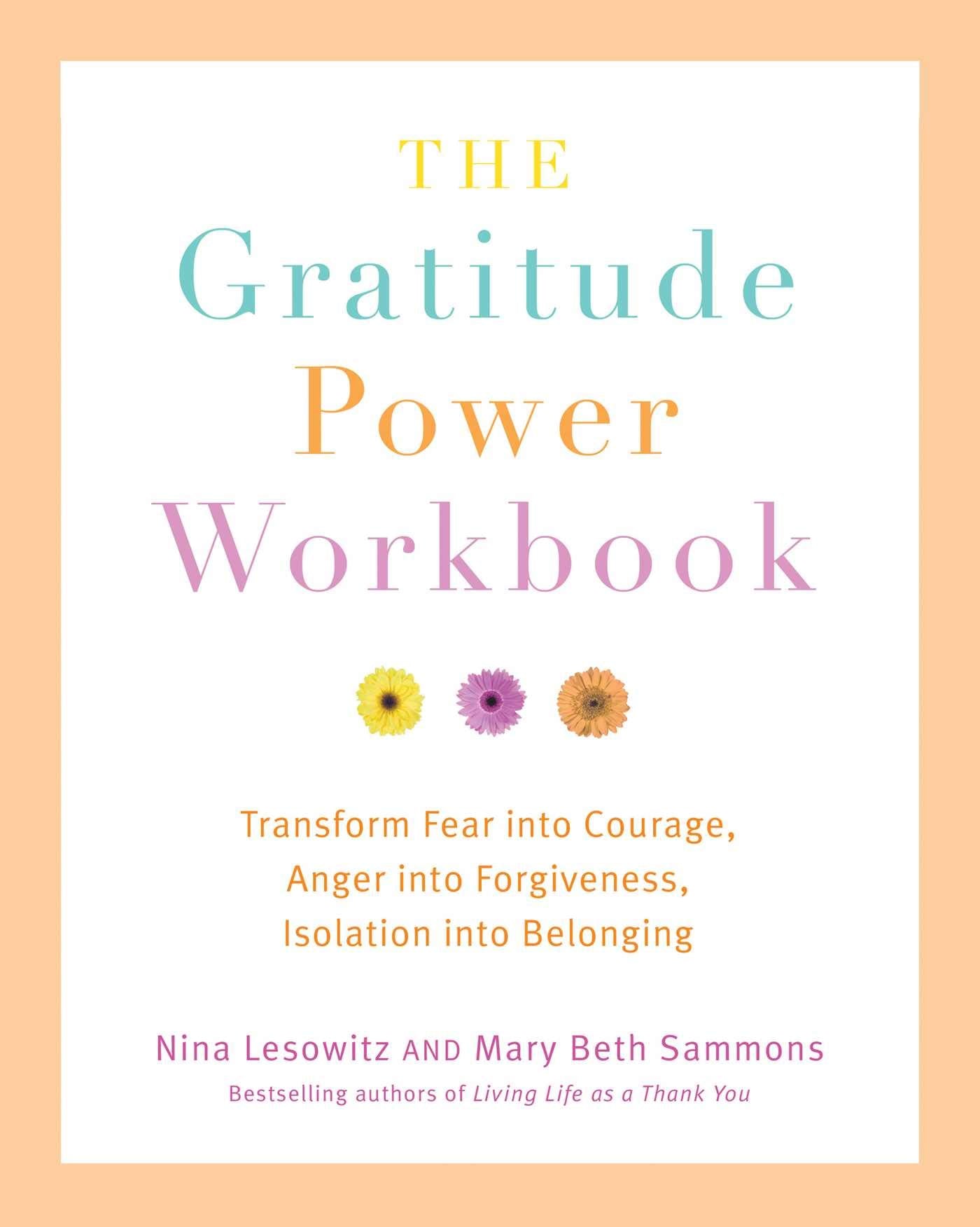 Gratitude Power Workbook: Transform Fear into Courage, Anger into Forgiveness, Isolation into Belonging,New