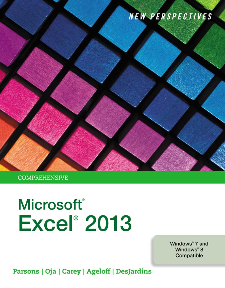 New Perspectives on MicrosoftExcel 2013, Comprehensive,Used