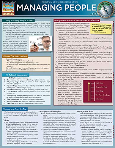 Managing People (Quick Study Business)