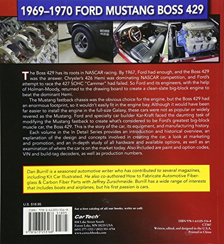 6970 Mustang Boss 429:In Detail #7Op/Hs: Muscle Cars In Detail No. 7 (Muscle Cars In Detail, 7)