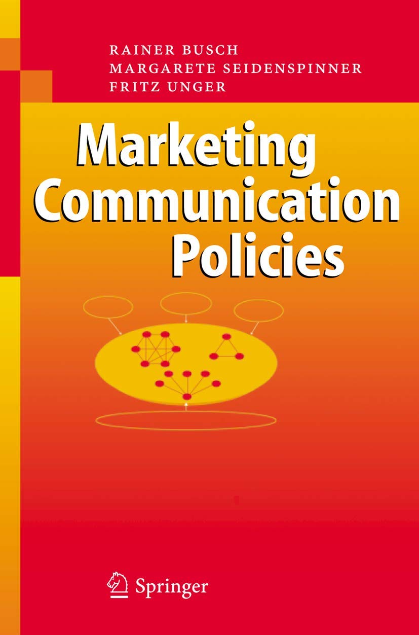 Marketing Communication Policies,New