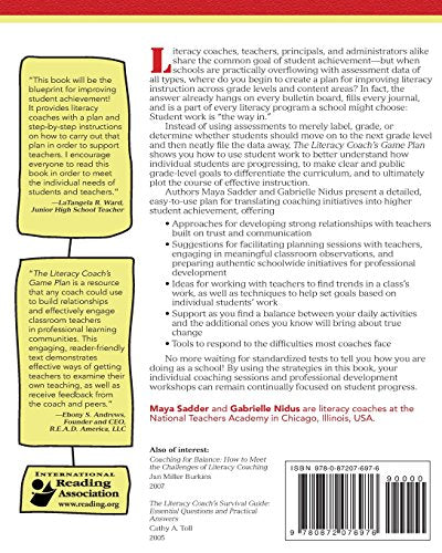 The Literacy Coach's Game Plan: Making Teacher Collaboration, Student Learning,,Used
