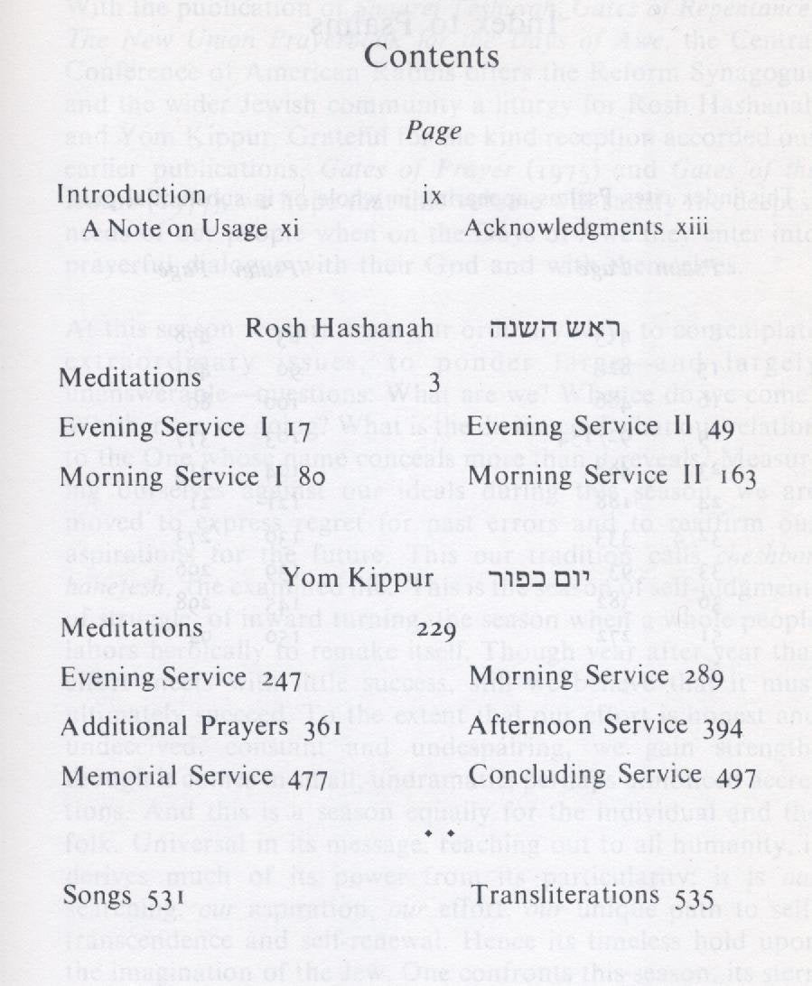 Shaarei Teshuva / Gates of Repentance: The New Union Prayerbook for the Days of Awe (English and Hebrew Edition),New