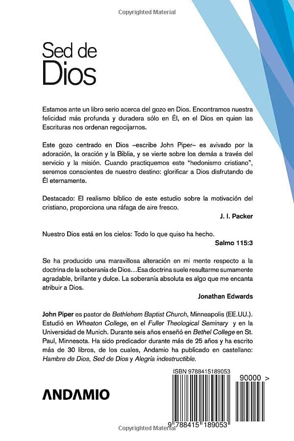 Sed de Dios: Meditaciones de un hedonista cristiano (Spanish Edition),Used