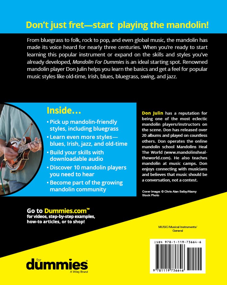 Mandolin For Dummies (For Dummies (Music))