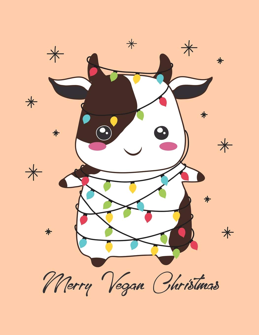 Merry Vegan Christmas: The Perfect Christmas Themed Vegan Notebook (Vegan Activism Journals),Used