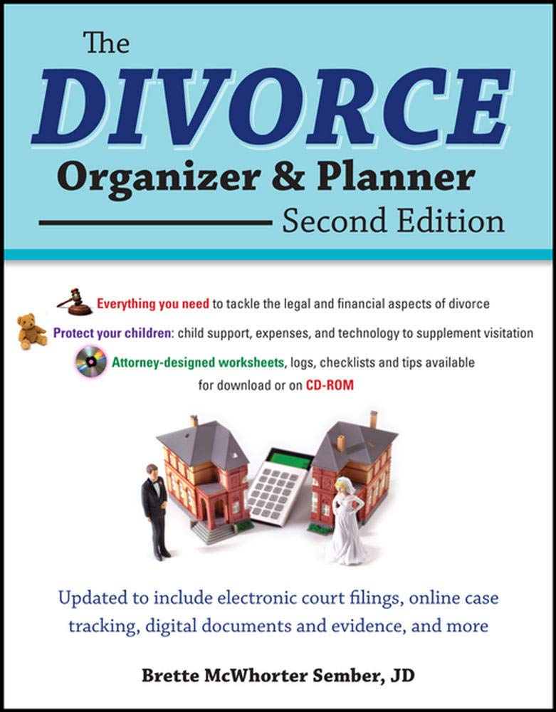 The Divorce Organizer and Planner with CDROM, 2nd Edition,Used