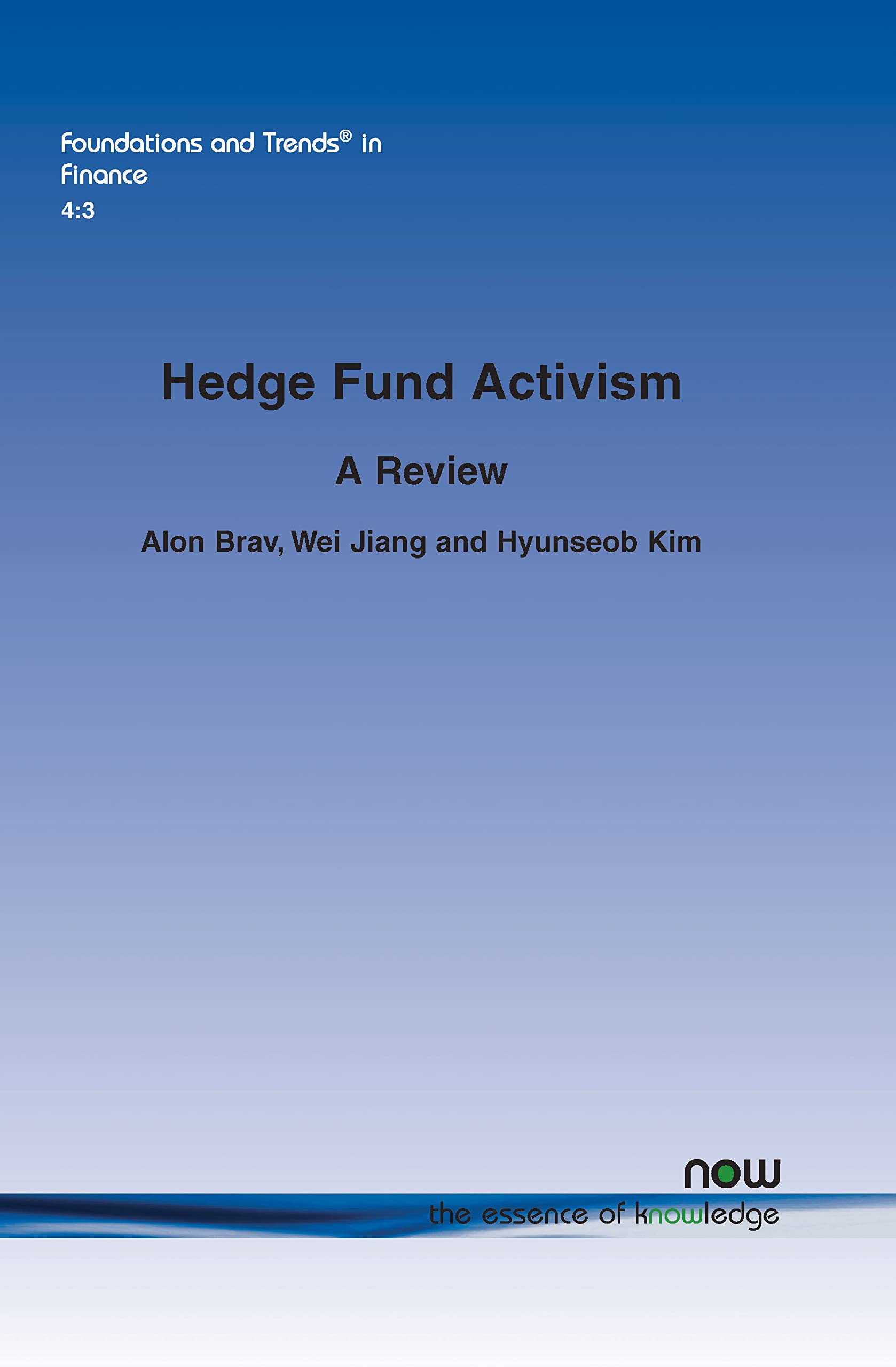 Hedge Fund Activism: A Review,Used