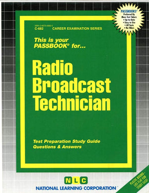 Radio Broadcast Technician (Career Examination Series),Used