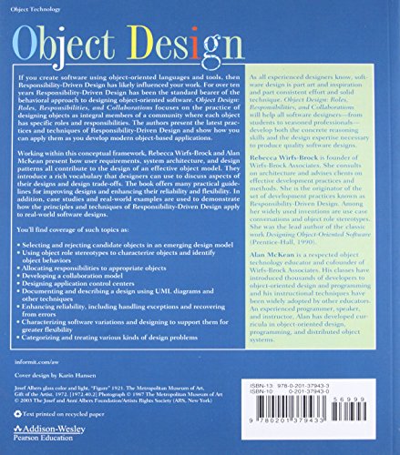 Object Design: Roles, Responsibilities, And Collaborations,Used