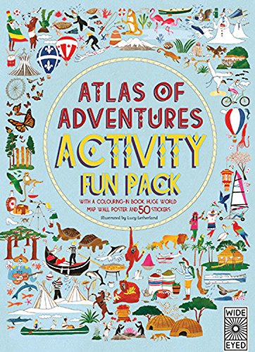 Atlas Of Adventures Activity Fun Pack: With A Coloringin Book, Huge World Map Wall Poster, And 50 Stickers