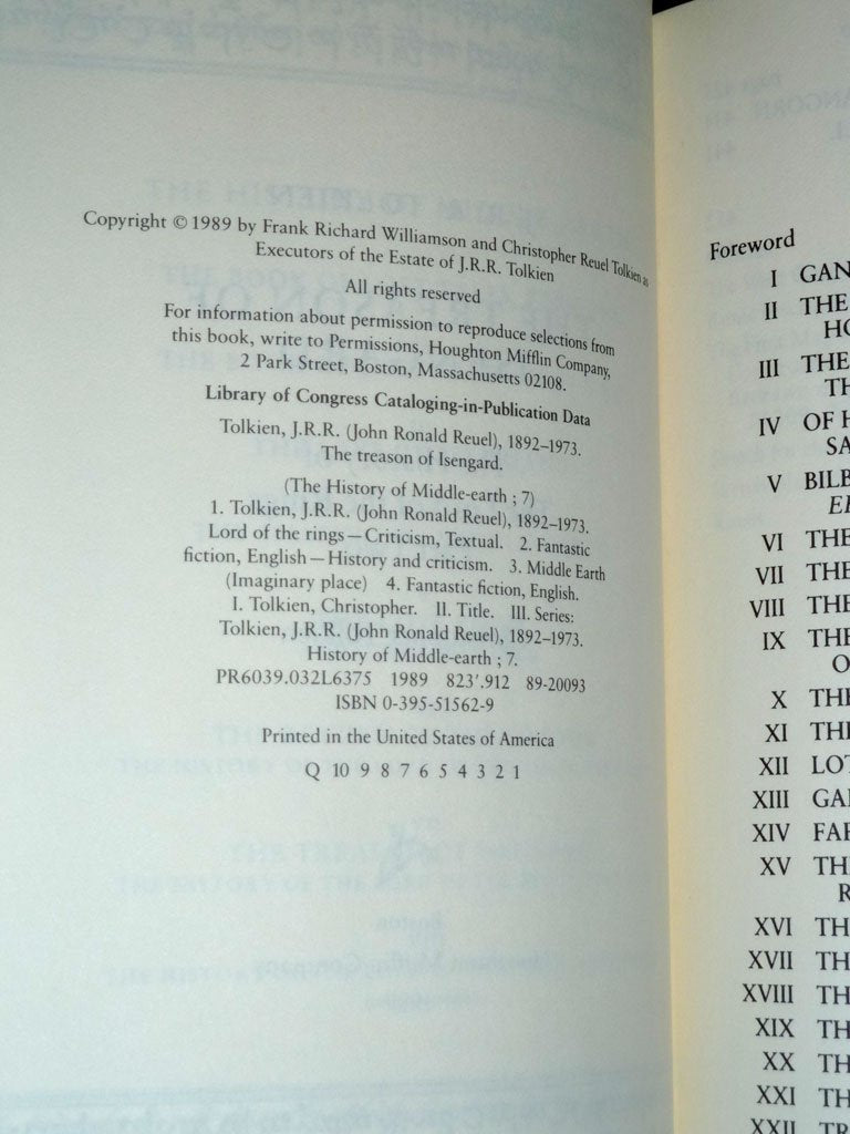 Treason Of Isengard: The History Of The Lord Of The Rings, Part 2 (History Of Middleearth),Used