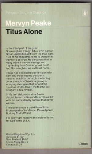 Titus alone (Penguin modern classics),Used