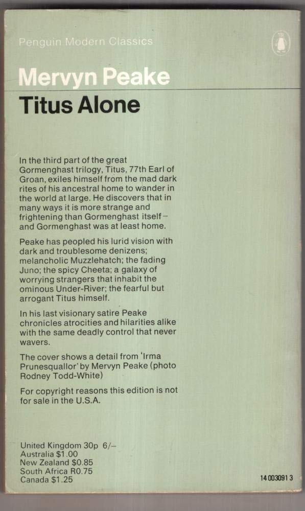 Titus alone (Penguin modern classics),Used