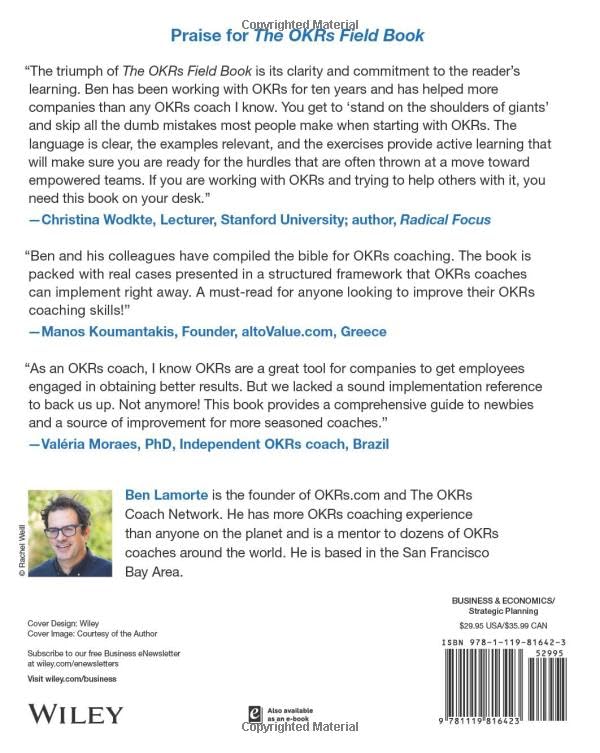The OKRs Field Book: A StepbyStep Guide for Objectives and Key Results Coaches,Used