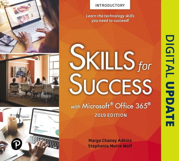 Skills for Success with Microsoft Office 2019 Introductory,Used